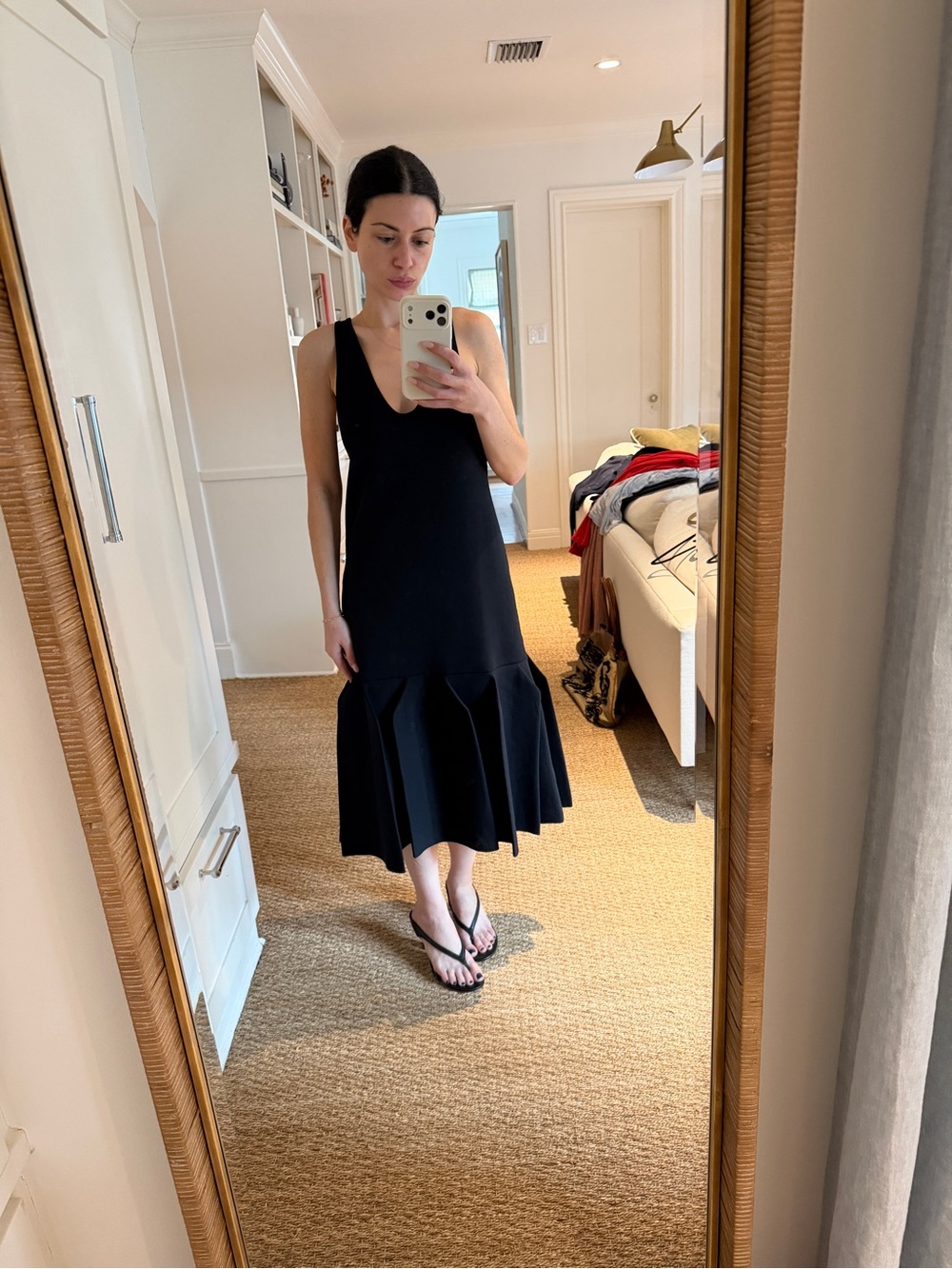 NWT Tibi Tech Poly Sculpted Dress Dark Navy XS - Picture 14 of 15